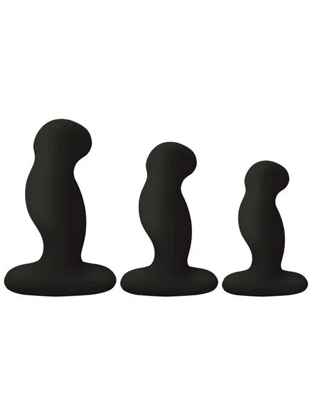 Nexus Vibrators GPLAYTRIO Unisex Rechargeable Vibrator Pack SML Sizes Black