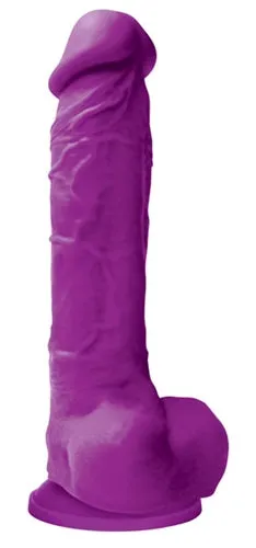 nsnovelties Dildos Colours Pleasures 8 Inch Dildo Purple