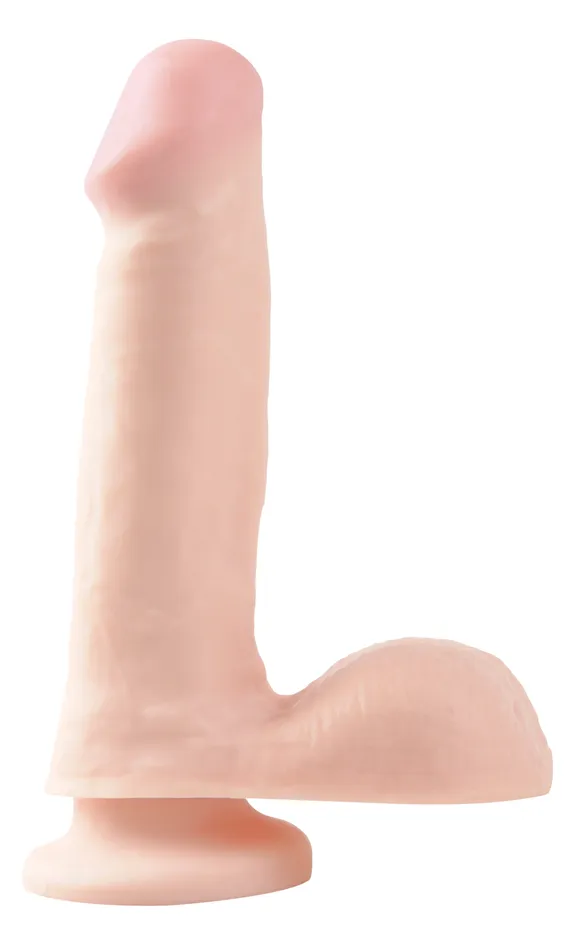 Pipedream Dildos Basix Rubber Works 6 Inch Dong With Suction Cup Flesh