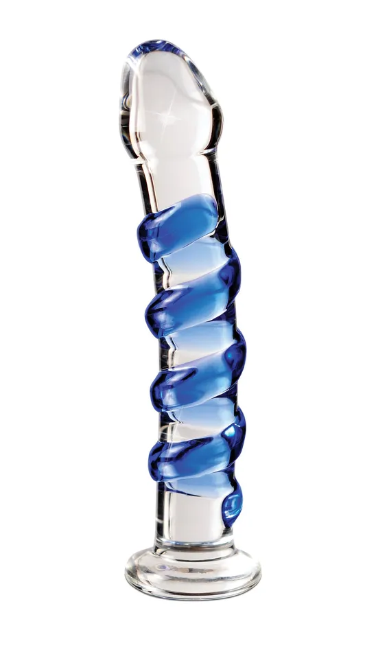 Pipedream Icicles No 5 Clear Blue Dildos