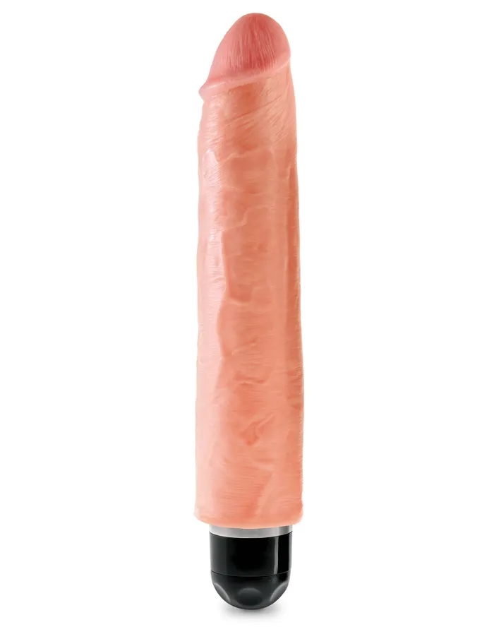 Pipedream King Cock 10 Inch Vibrating Stiffy Flesh Dildos