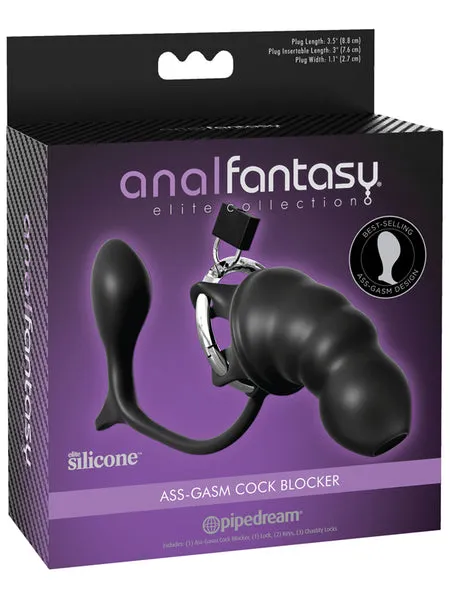 Pipedream Products Anal Anal Fantasy Elite Collection AssGasm Cock Blocker Black Pipedream Products Anal Anal Fantasy Elite Collection AssGasm Cock Blocker Black