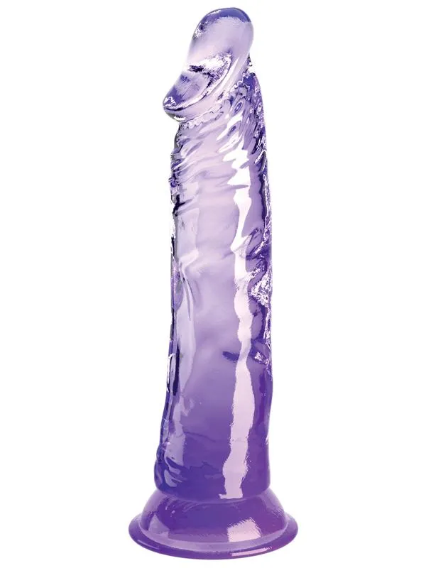 Pipedream Products Dildos King Cock Clear 8 in Purple