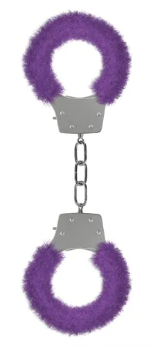 Pleasure Handcuffs Furry Purple Shots Ouch Vibrators