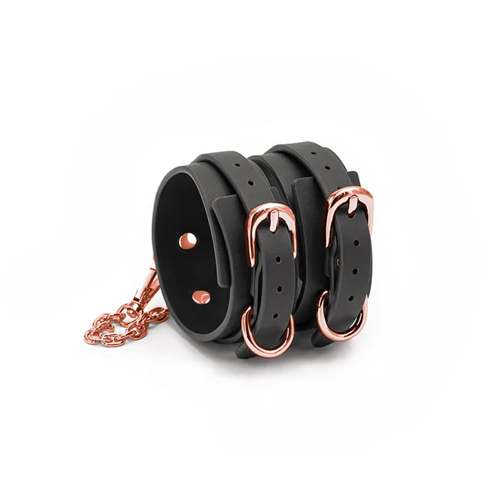 Restraints Bondage Couture Ankle Cuffs Black nsnovelties