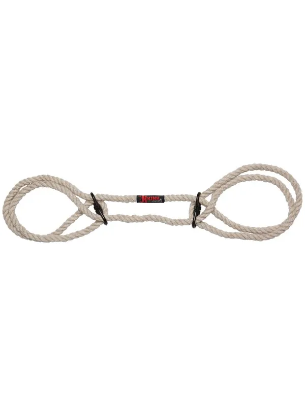 Restraints Doc Johnson Merci Bind and Tie 6mm Hemp Wrist or Ankle Cuffs Natural Restraints Doc Johnson Merci Bind and Tie 6mm Hemp Wrist or Ankle Cuffs Natural
