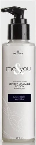 Sensuva Couples Me and You Massage Lotion Lavender Vanilla 42 Fl Oz