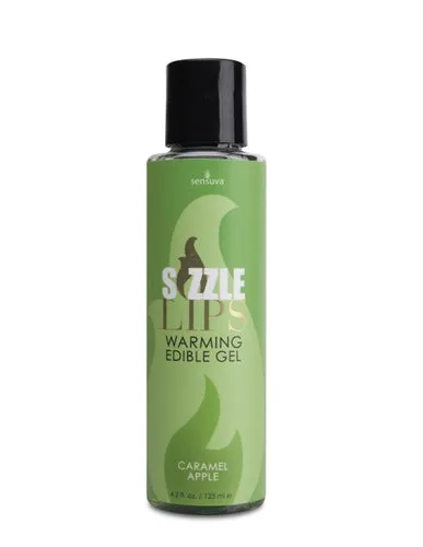 Sensuva Enhancers Sizzle Lips Warming Edible Gel Caramel Apple 42 Oz