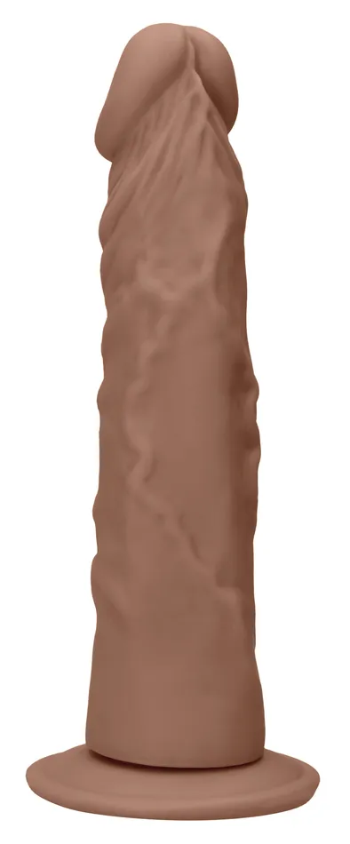 Shots RealRock Dildos 7 Inch Dong Without Testicles Tan