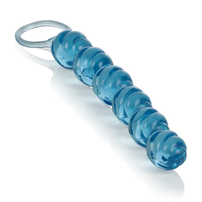 Swirl Pleasure Beads Blue CalExotics Vibrators