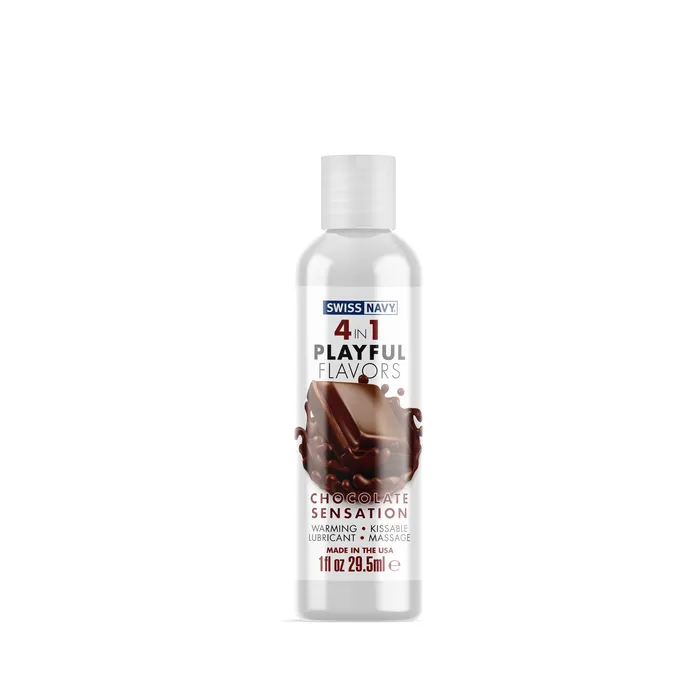Swiss Navy 4in1 Playful Flavors Chocolate Sensation 1 Fl Oz MD Science Lab Female Sex Toys Swiss Navy 4in1 Playful Flavors Chocolate Sensation 1 Fl Oz MD Science Lab Female Sex Toys