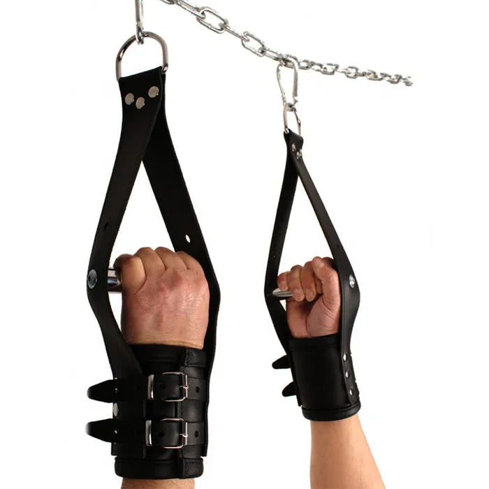 Various Toy Brands Deluxe Leather Suspension Handcuffs Vibrators