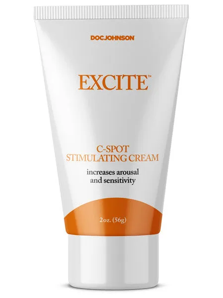 Vibrators Excite CSpot Stimulating Cream 2 oz 56g Doc Johnson