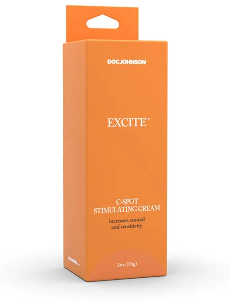Vibrators Excite CSpot Stimulating Cream 2 oz 56g Doc Johnson