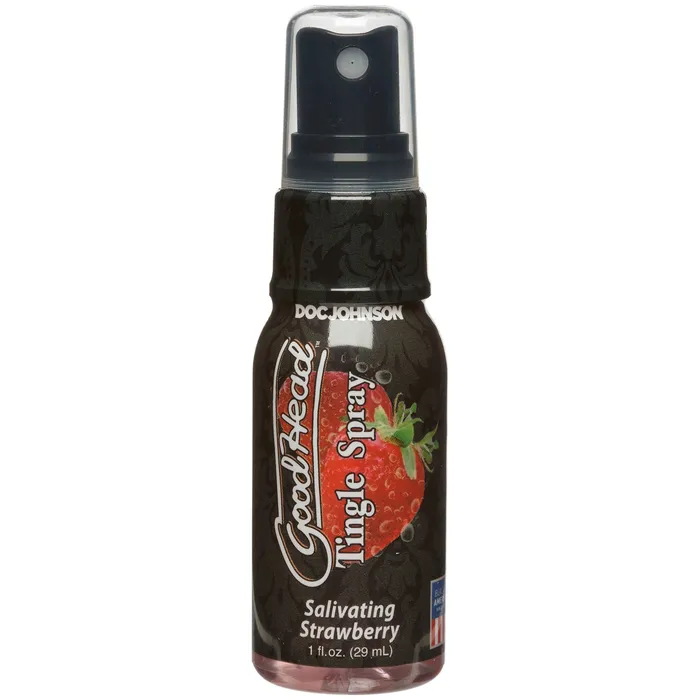 Vibrators Goodhead Tingle Spray 1 Fl Oz Salivating Strawberry Doc Johnson
