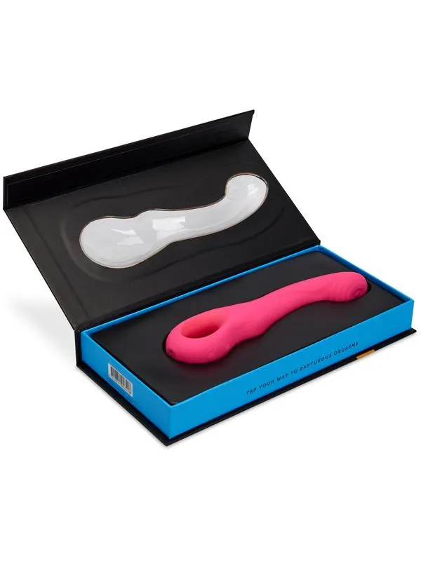 Vibrators Novel Creations Nu Sensuelle Rhapsody Single Tapping Vibe Deep Pink