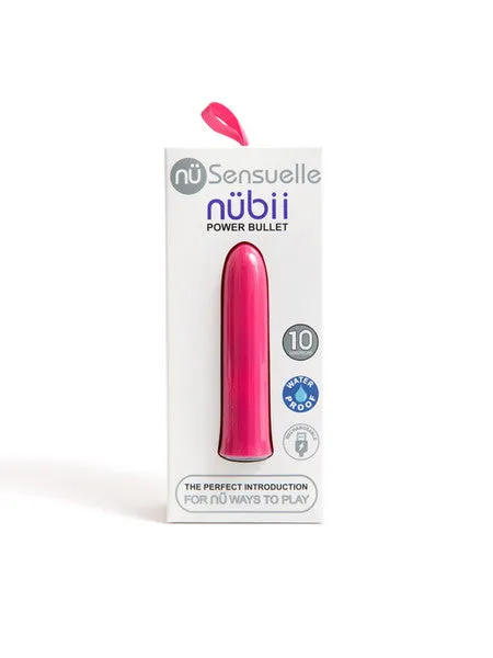 Vibrators Novel Creations Nubii 10 Function Bullet Blush Pink