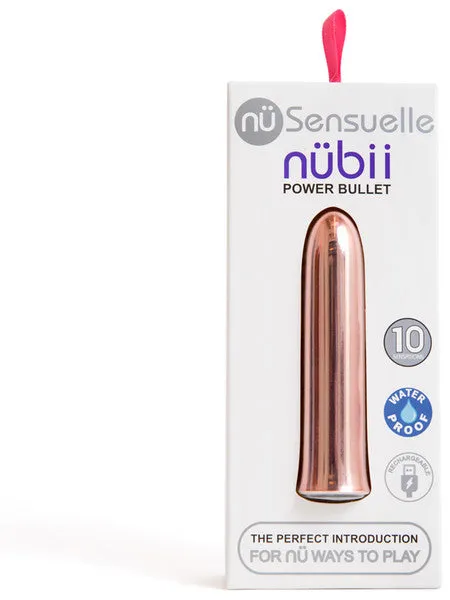 Vibrators Novel Creations Nubii 10 Function Bullet Rose Gold