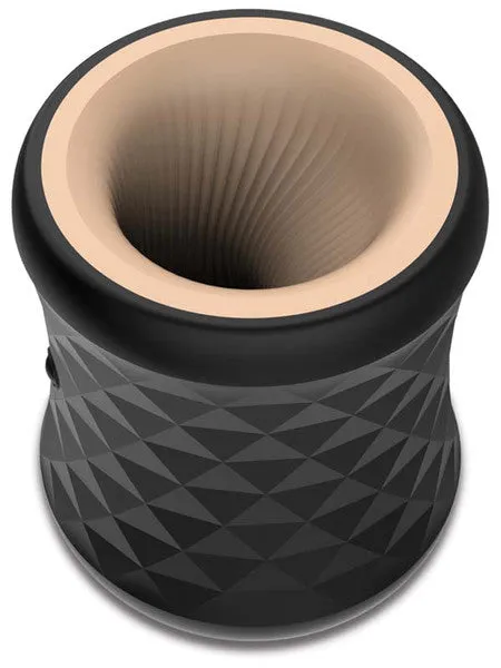 Vibrators Playful Diamonds The King Rechargeable Stroker Black
