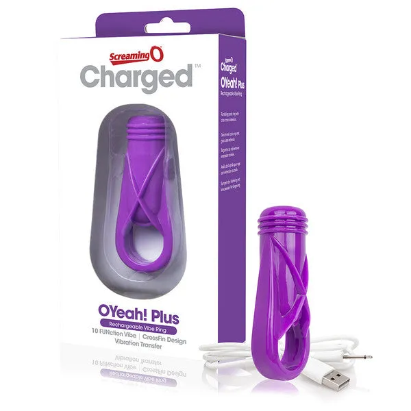 Vibrators Screaming O Charged Oyeah Plus Ring Purple 6 units