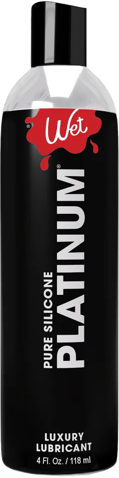 Wet Lubricants Wet Platinum Luxury Silicone Based Lubricant 8 Oz
