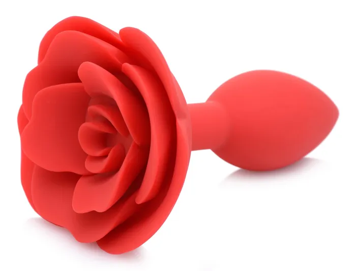 XR Brands Master Series Male Sex Toys Booty Bloom Silicone Rose Anal Plug Medium XR Brands Master Series Male Sex Toys Booty Bloom Silicone Rose Anal Plug Medium