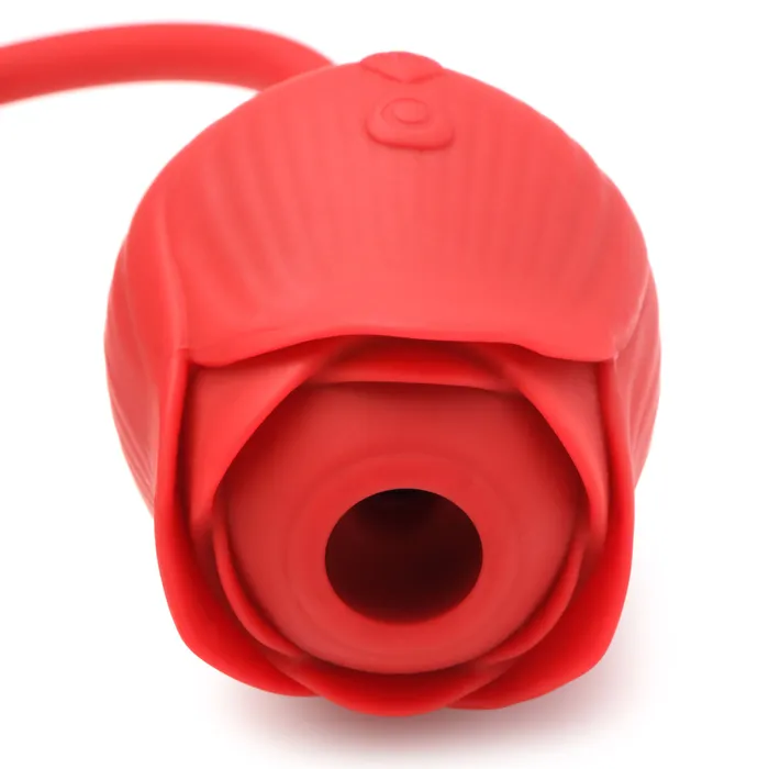 10X Romping Rose Suction and Thrusting Vibrator XR Brands Vibrators