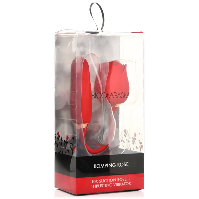 10X Romping Rose Suction and Thrusting Vibrator XR Brands Vibrators