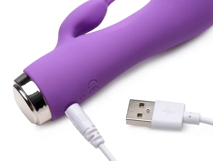 Curve Toys Vibrators 10X Wonder Mini Rabbit Silicone Vibrator Purple Curve Toys Vibrators 10X Wonder Mini Rabbit Silicone Vibrator Purple