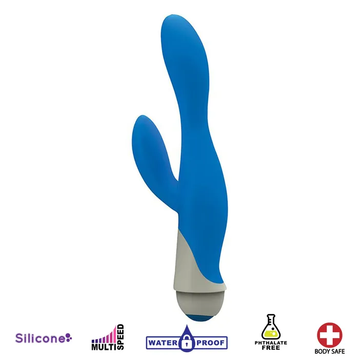 Curve Toys Vibrators Serena 7 Speed Silicone Rabbit Vibe Blue Curve Toys Vibrators Serena 7 Speed Silicone Rabbit Vibe Blue