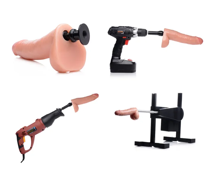 Dildos 8 Inch Cock Lock Dildo with Balls XR Brands