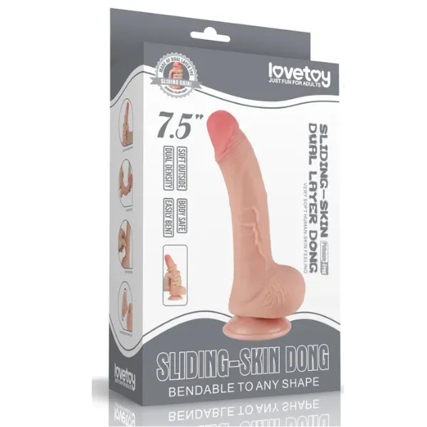 Dildos OSAS Sliding Skin Dual Layer Dong Flesh 75in