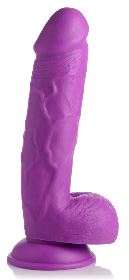 Dildos XR Brands 825 Inch Dildo with Balls Purple