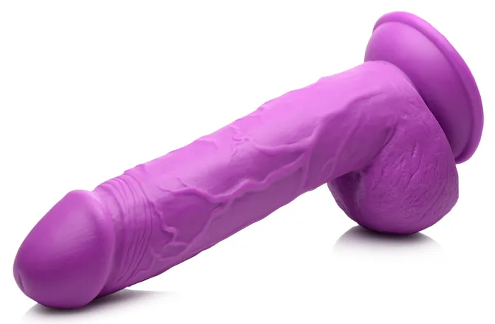 Dildos XR Brands 825 Inch Dildo with Balls Purple