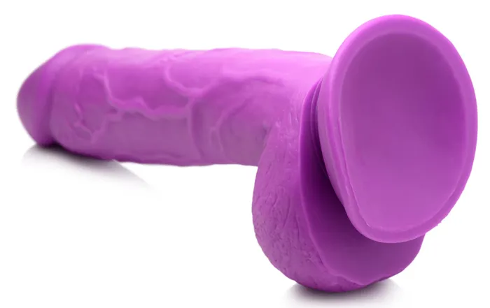 Dildos XR Brands 825 Inch Dildo with Balls Purple