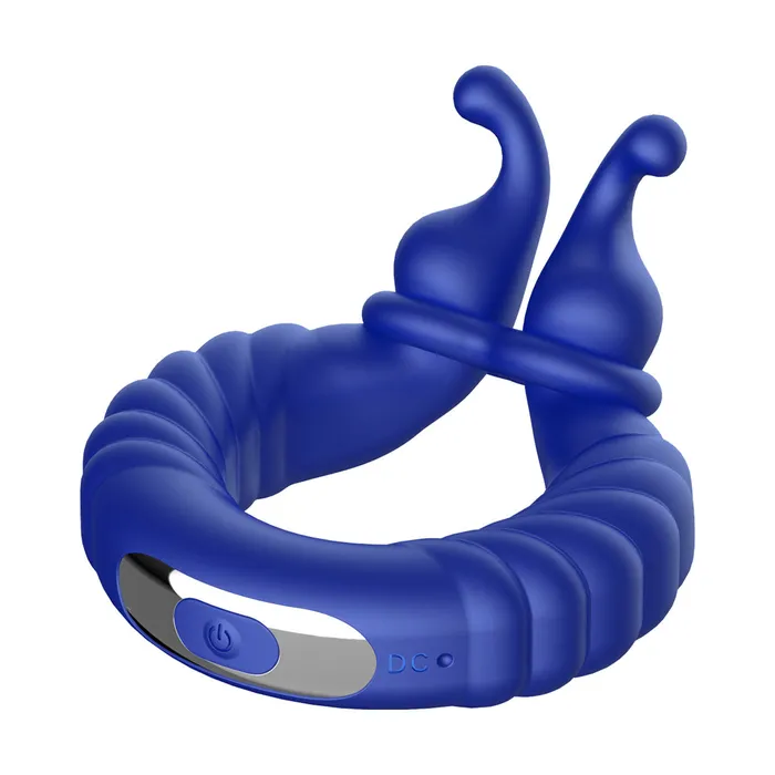 F24 TEXTURED VIBRATING COCKRING BLUE Forto Vibrators