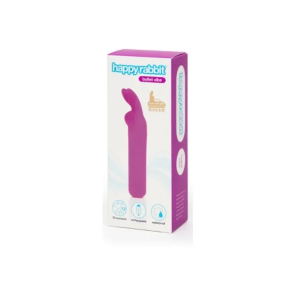 Happy Rabbit Vibrators Happy Rabbit Rabbit Ears Bullet Vibe Purple