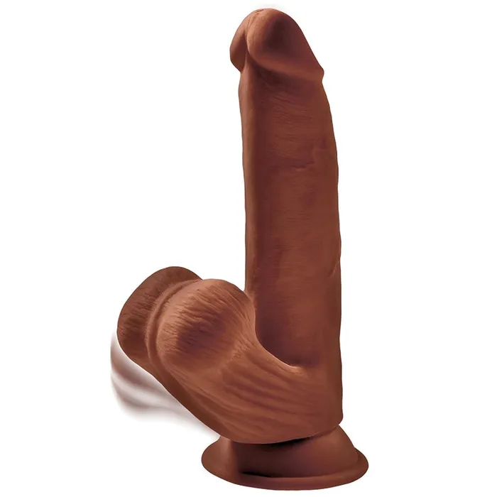 Holiday King Cock Plus Triple Density Cock With Swinging Balls Dildos