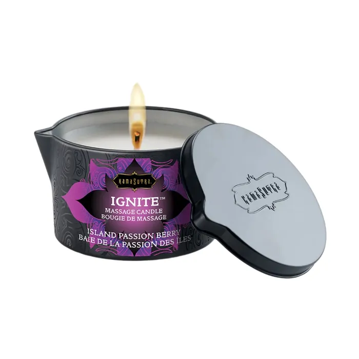 Kama Sutra Couples Ignite Massage Candle Island Passion Berry 170g