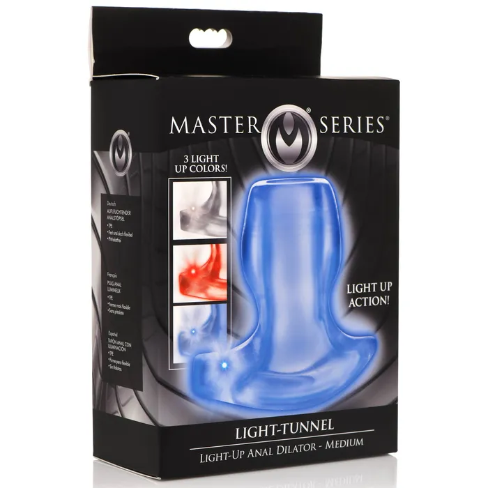 Male Sex Toys XR Brands LightTunnel LightUp Anal Dilator Medium