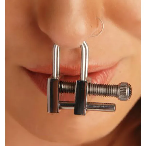 onestopadultshopau Male Sex Toys Nose Shackle Stainless Steel Adjustable Nose Clamp onestopadultshopau Male Sex Toys Nose Shackle Stainless Steel Adjustable Nose Clamp
