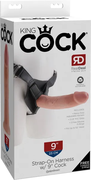 Pipedreams Female Sex Toys Strap On Harness With 9 Cock Flesh