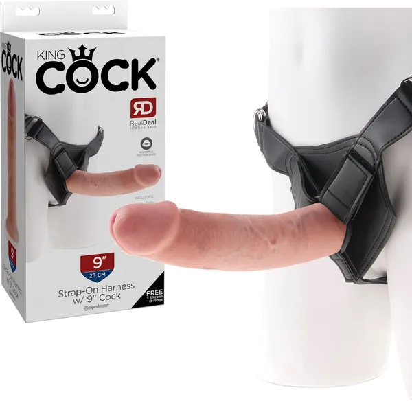 Pipedreams Female Sex Toys Strap On Harness With 9 Cock Flesh