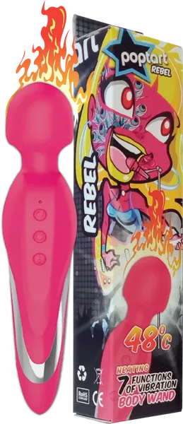 Rechargable Warming Body Wand Pink Celebrity Knights Vibrators
