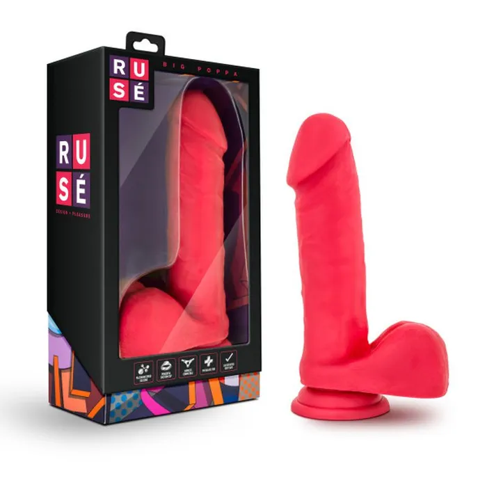 Ruse Dildos Ruse Big Poppa Cerise Dildo