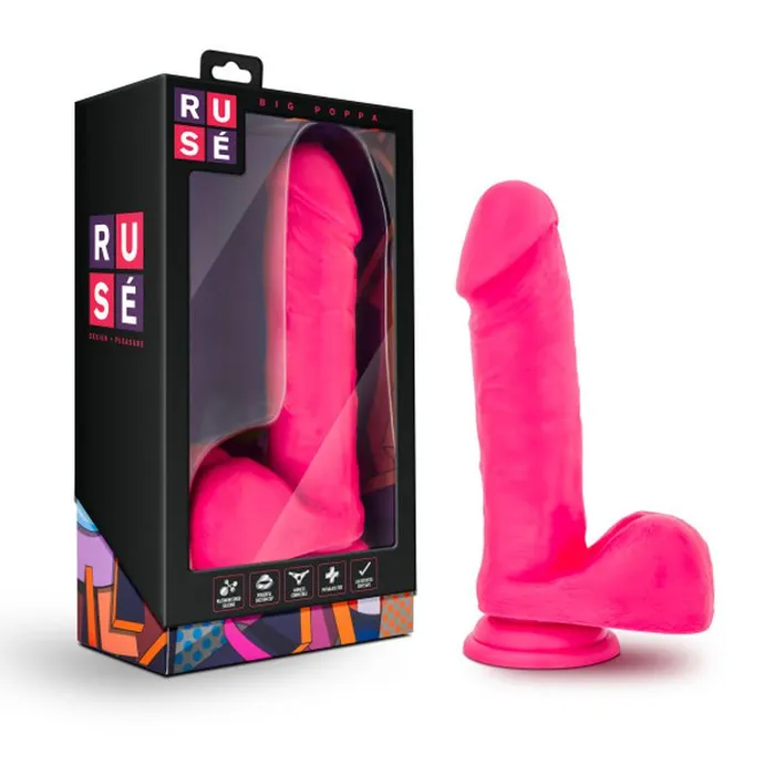 Ruse Dildos Ruse Big Poppa Hot Pink Dildo