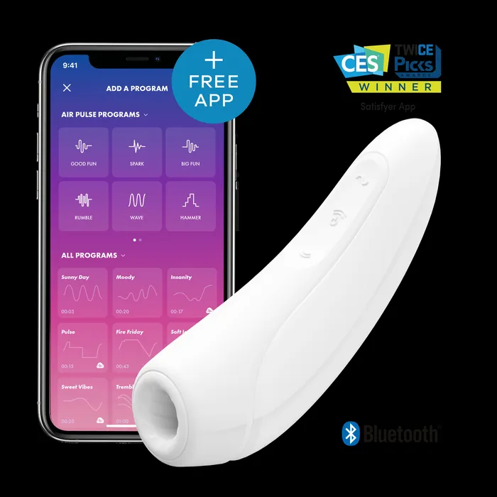 Satisfyer Curvy1 White One Stop Adult Shop Vibrators