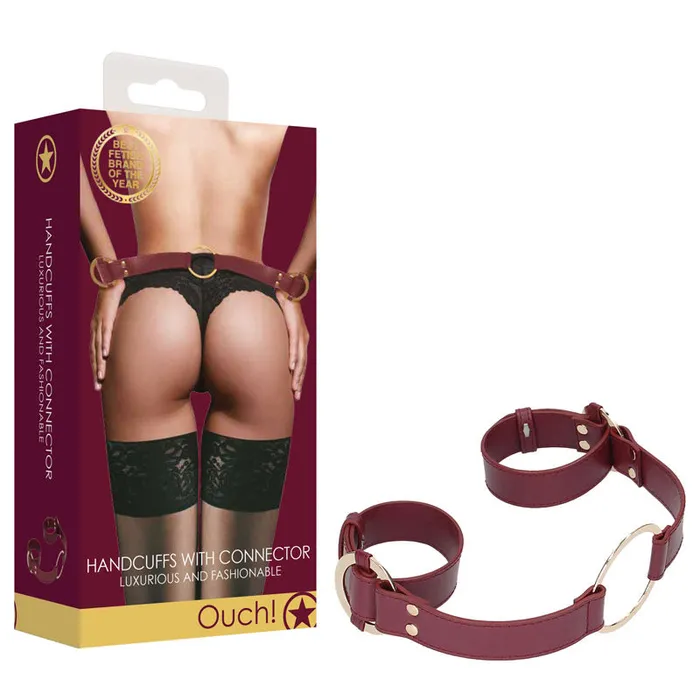 Shots Toys Couples OUCH Halo Handcuff With Connector