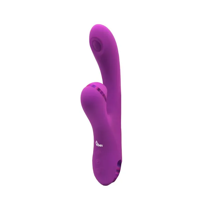 Viben Dazzle Rechargeable Thumping Rabbit Berry Viben Vibrators