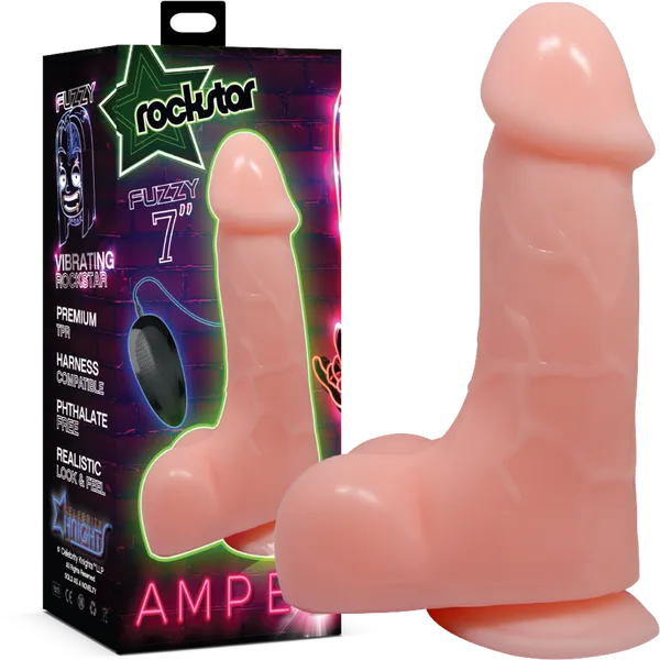 Vibrators Fuzzy 7 w Free Wetstuff Lube Celebrity Knights